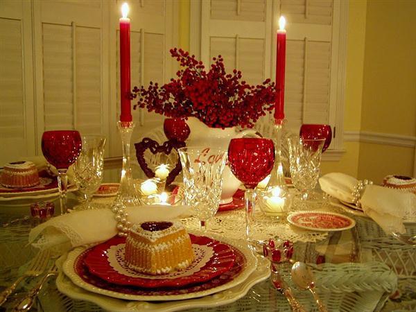 Романтический ужин: варианты сервировки стола, фото № 4