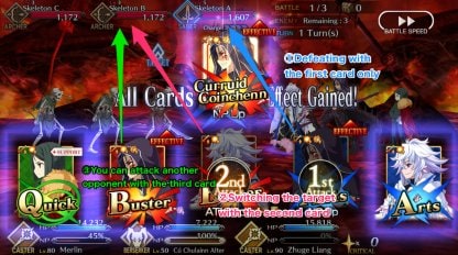 Summary of command cards