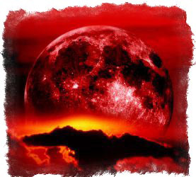 красная луна на небе