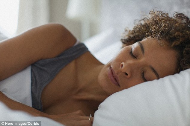 Italian researchers have controversially linked the weirdness of dreams to psychosis, because people become disconnected to reality and easily jump to the wrong conclusions. A stock image of a dreaming woman is shown