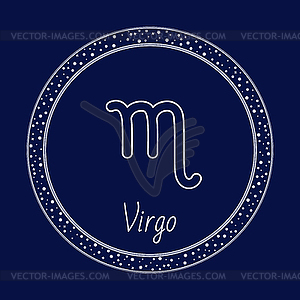 Virgo Astrology Zodiac Virgin Sign Circle - vector clip art
