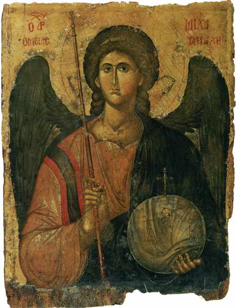архангел михаил на иконе 14 столетия