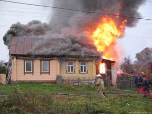 Пожар в доме