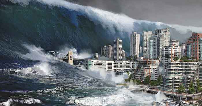 Действие цунами менее опасно