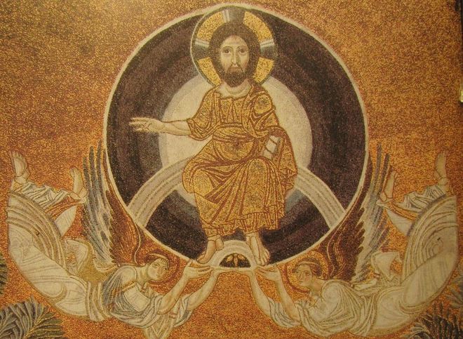 Мозаика Вознесение в храме Святой Софии, Салоники
