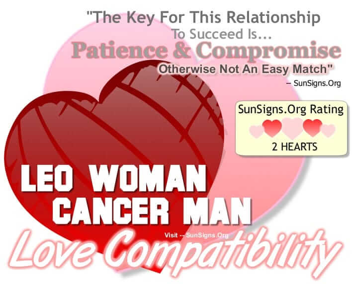 leo woman cancer man