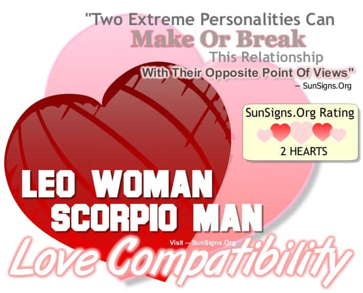 leo woman scorpio man