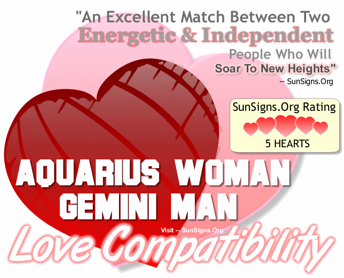 Aquarius Woman Gemini Man Love Compatibility