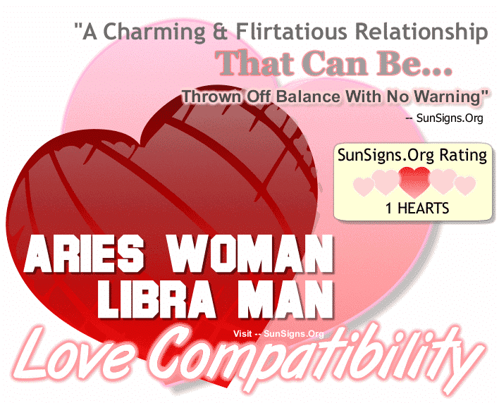 Aries Woman Libra Man Love Compatibility