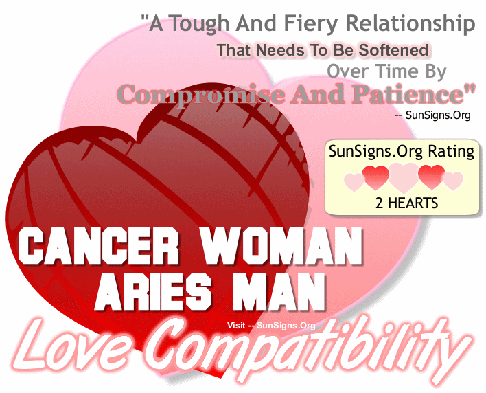 Cancer Woman Aries Man Love Compatibility