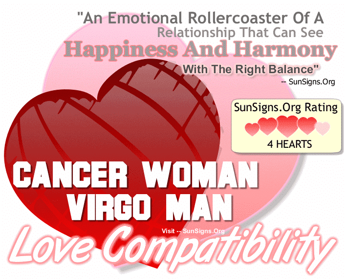 Cancer Woman Virgo Man Love Compatibility