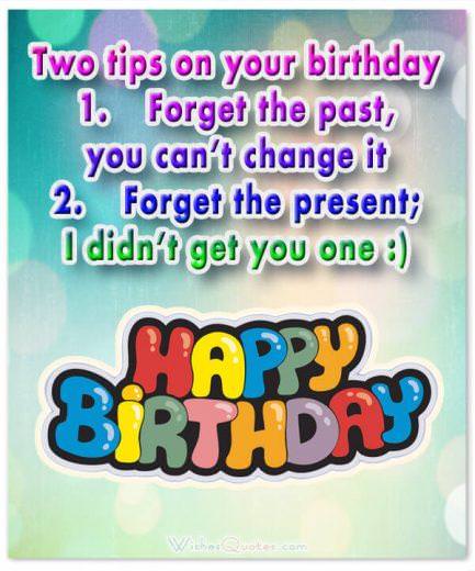 Funny Birthday Wishes for Friends